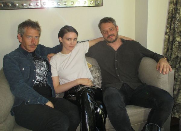 Ben Mendelsohn with his co-star Rooney Mara and Una director Benedict Andrews